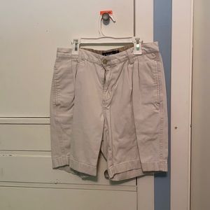 Chaps 8 inch inseam khaki shorts